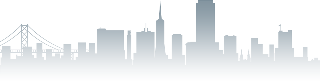San Francisco, Ca - Kunstdruck: San Francisco Skyline Red, 61x46cm. (1100x410), Png Download