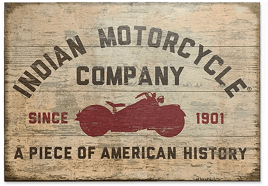 Indian Motorcycle Red Motorcycle Silhouette Sign - Indian (730x730), Png Download