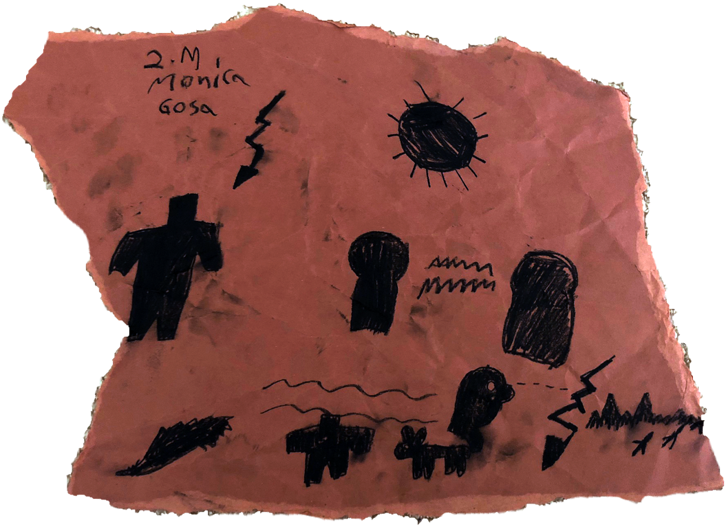 Cave Drawing, 2005 Charcoal On Paper 12 By 8 Inches - Drawing (1200x900), Png Download