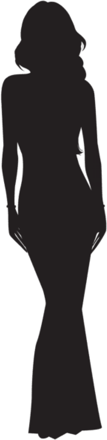 Free Png Woman Silhouette Png Images Transparent (480x1859), Png Download