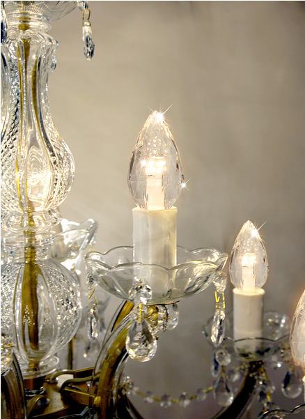 Led Lamp E14 C35 Diamond - E14 0.9 W Led Candle Bulb Twisted, Clear, 2100 K (600x600), Png Download