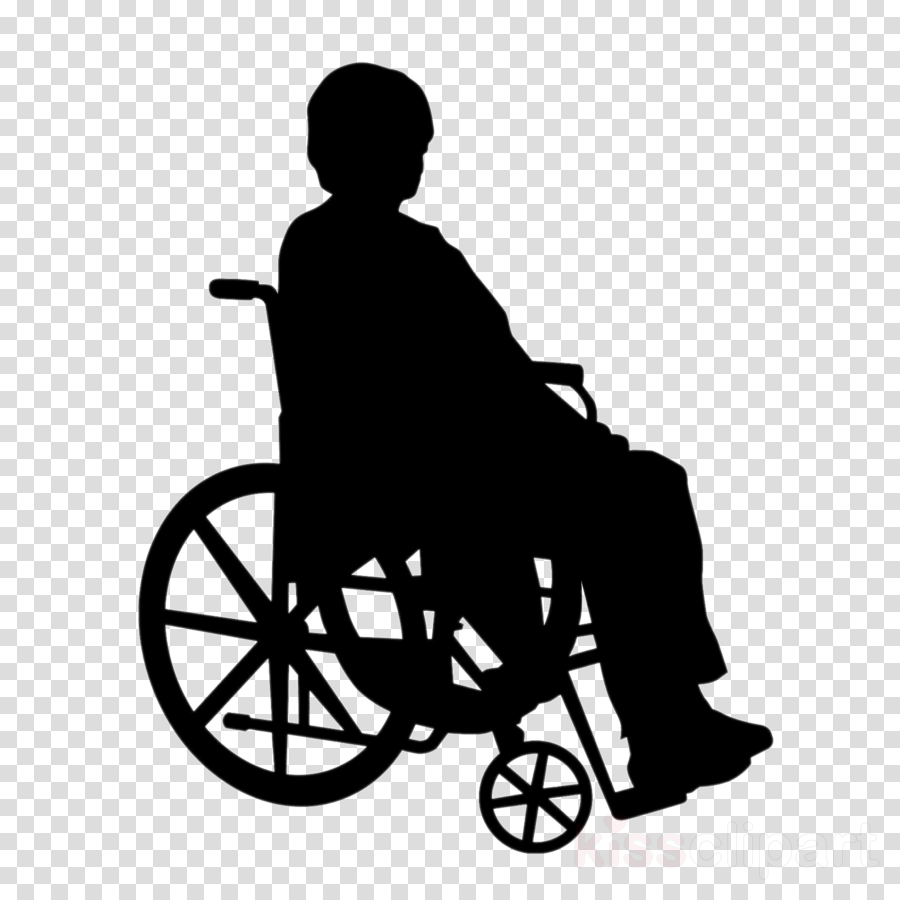 Wheelchair Silhouette Png Clipart Wheelchair Clip Art - Doctor Wheelchair Silhouette (900x900), Png Download