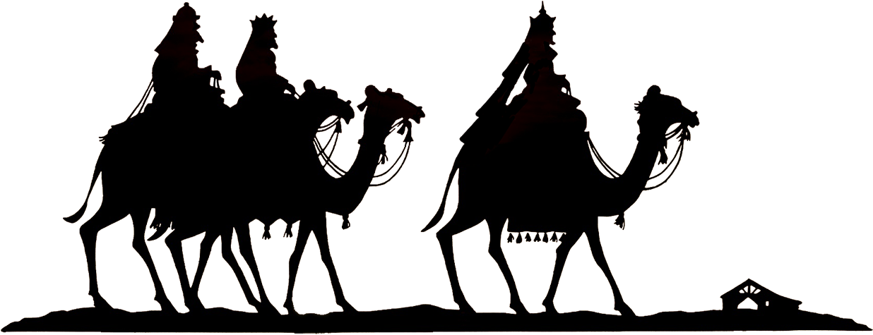 Wise Men Silhouette Png (1299x611), Png Download