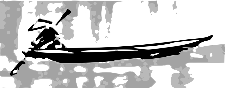 Gambar Perahu Hitam Putih Clipart Clip Art - Chinese Boat Silhouette (900x355), Png Download