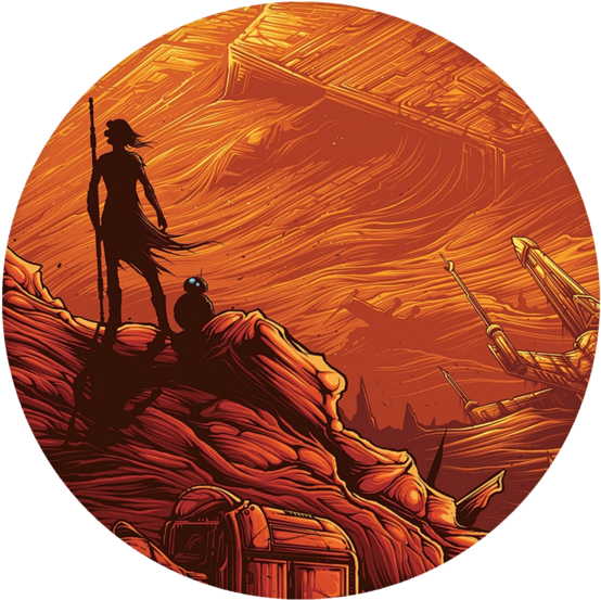 Star Wars Pop Grip - Dan Mumford Star Wars (580x580), Png Download