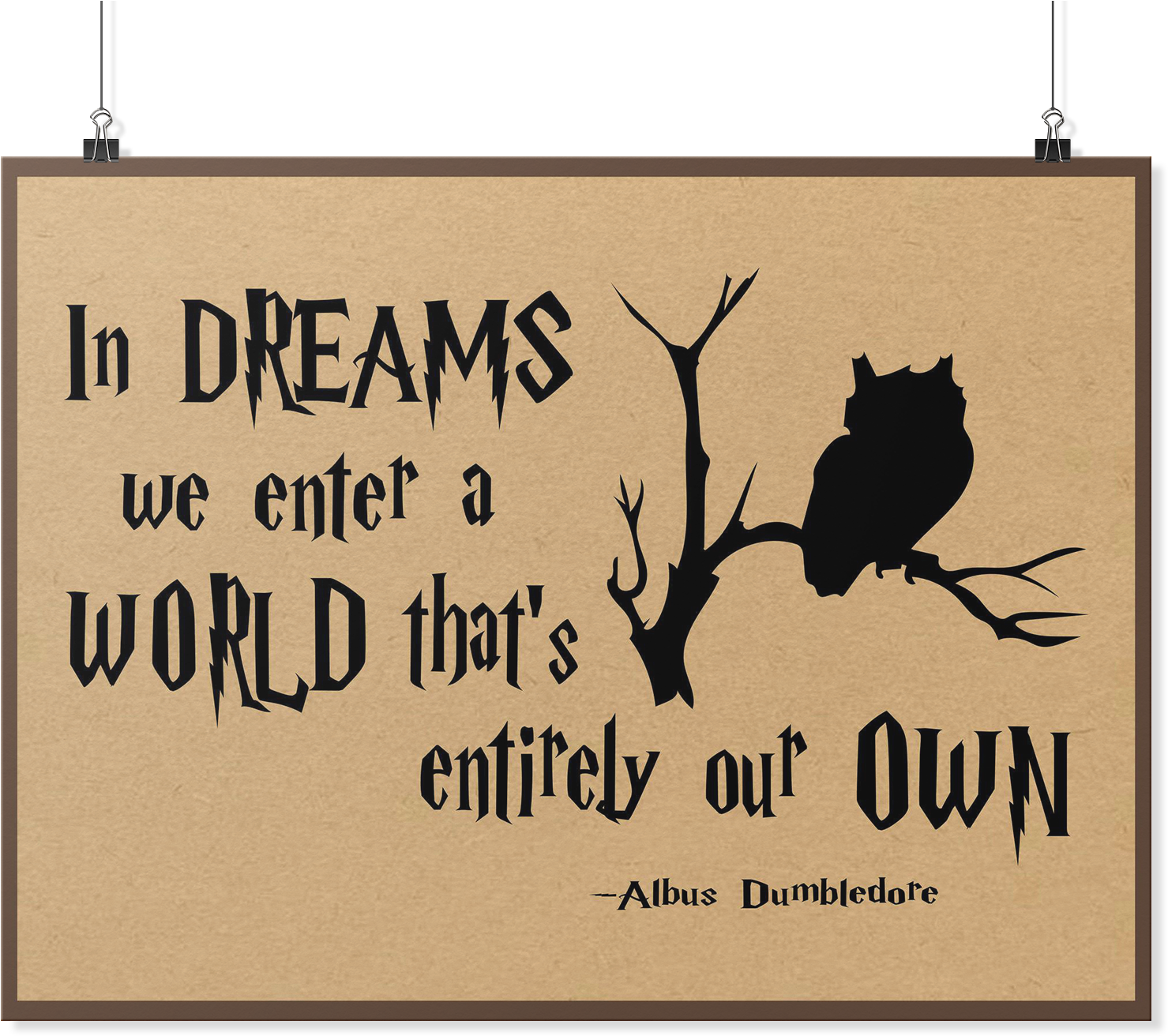 Harry Potter In Dream We Enter A World Poster (2000x2000), Png Download