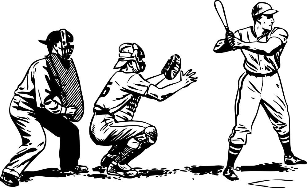 Net » White Picture Library Library - Clip Art Of Baseball (999x613), Png Download