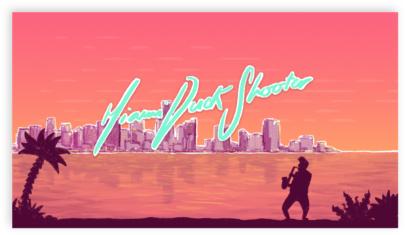 Miami Duck Shooter (2364x1168), Png Download