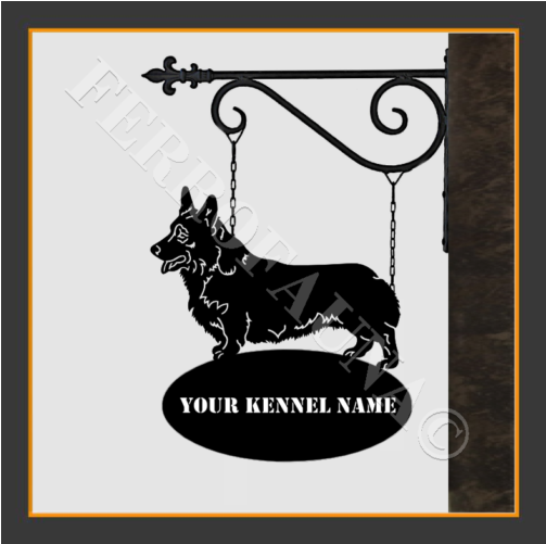 Corgi Pembroke Sign With Kennel Name Katt Rá A Felnagyításhoz - Terrier (900x500), Png Download