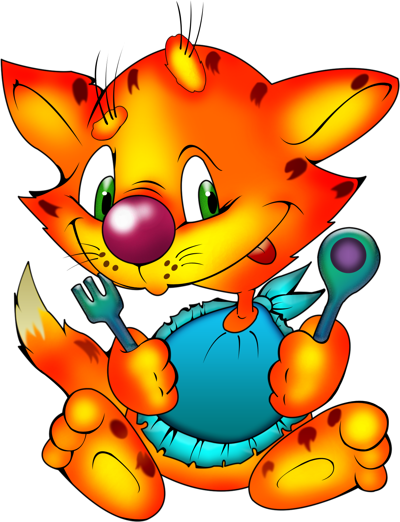 Cartoon I-x - - Diszitok - Lapunk - Hu - Анимирани Храни (1441x1786), Png Download