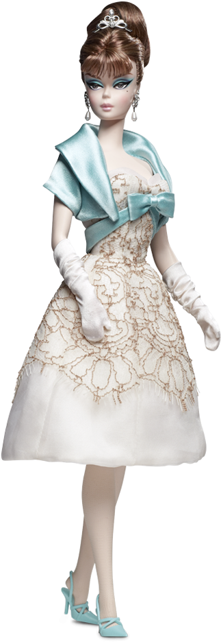 Celebrate In Style With This Frothy Ivory Party Dress - Barbie In Party Dress (640x950), Png Download