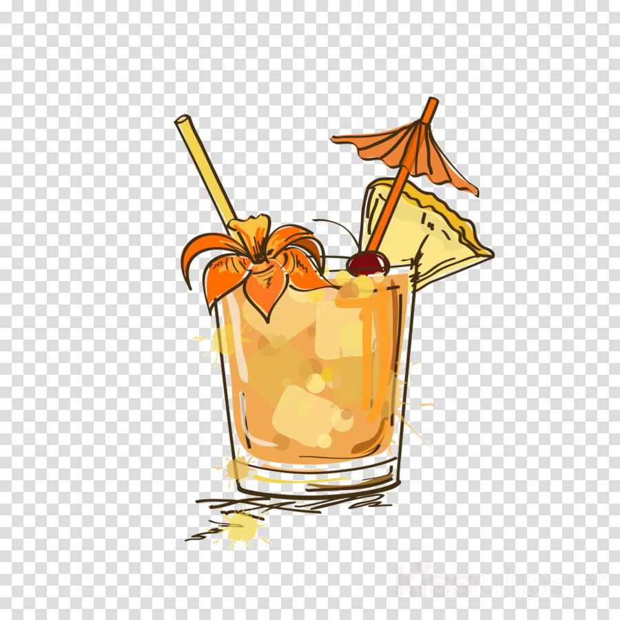 Building Png Silhouette Clipart Royalty-free Stock - Maitai Cocktail Draw (900x900), Png Download