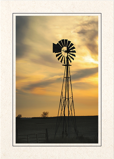 Windmill At Sunset - Windmill (620x637), Png Download