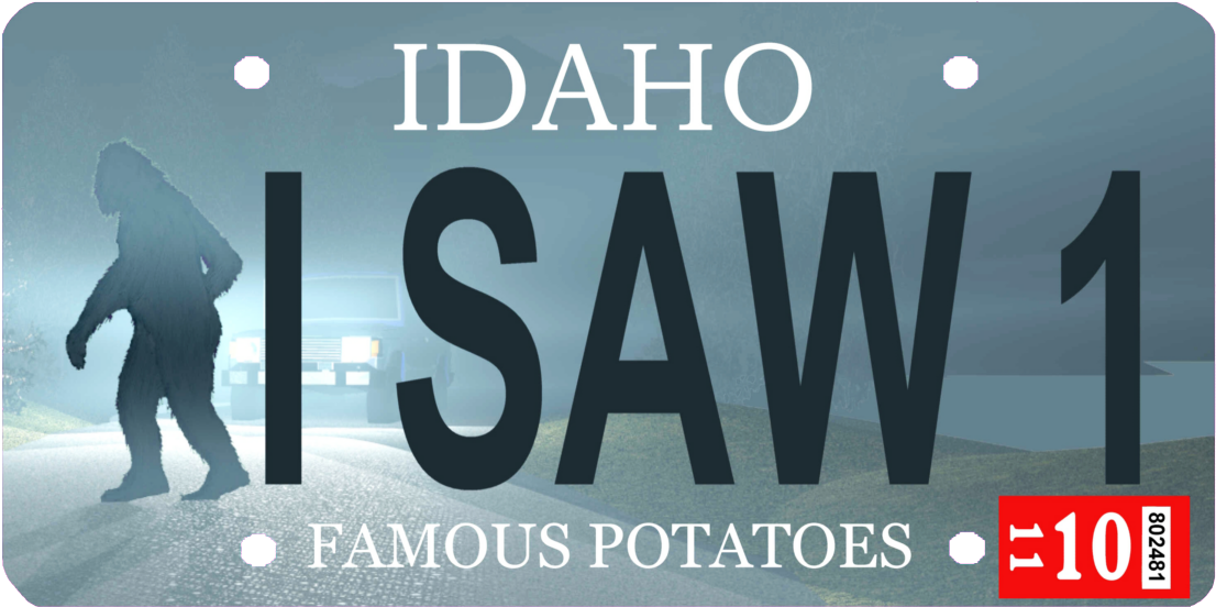 Funny Idaho License Plates (1118x568), Png Download