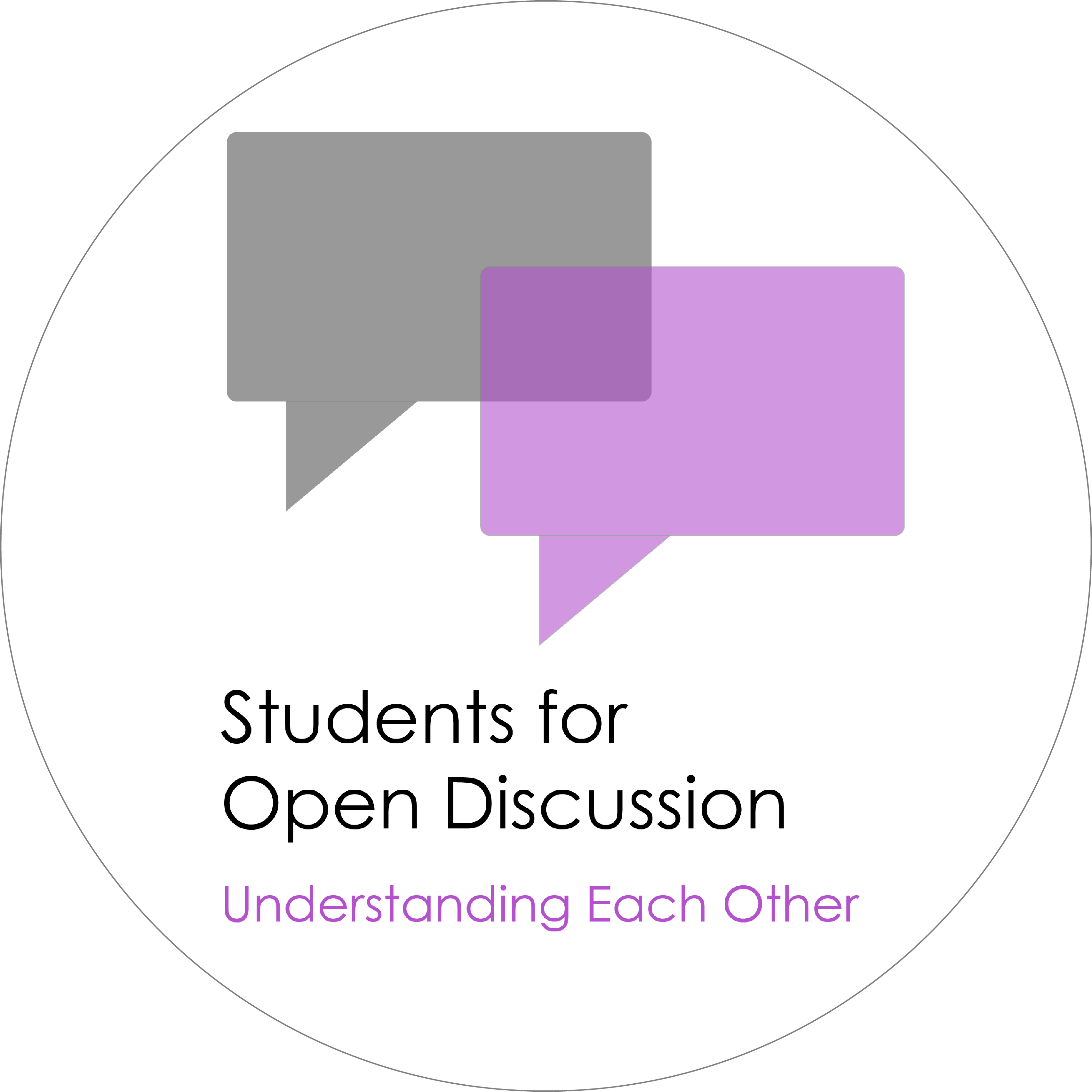 Students For Open Discussion - Circle (3413x3414), Png Download