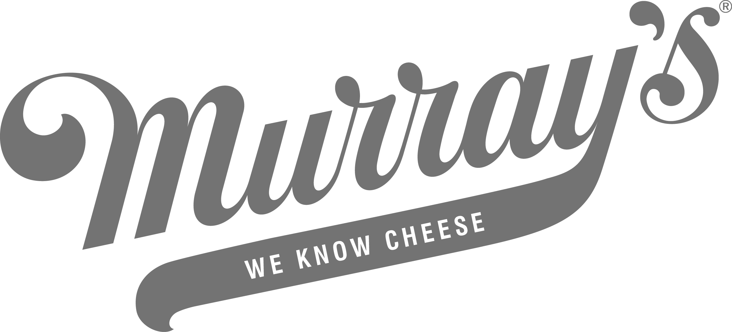 Logo Netsuite Bw - Murray's Cheese Shop Logo (2428x1102), Png Download
