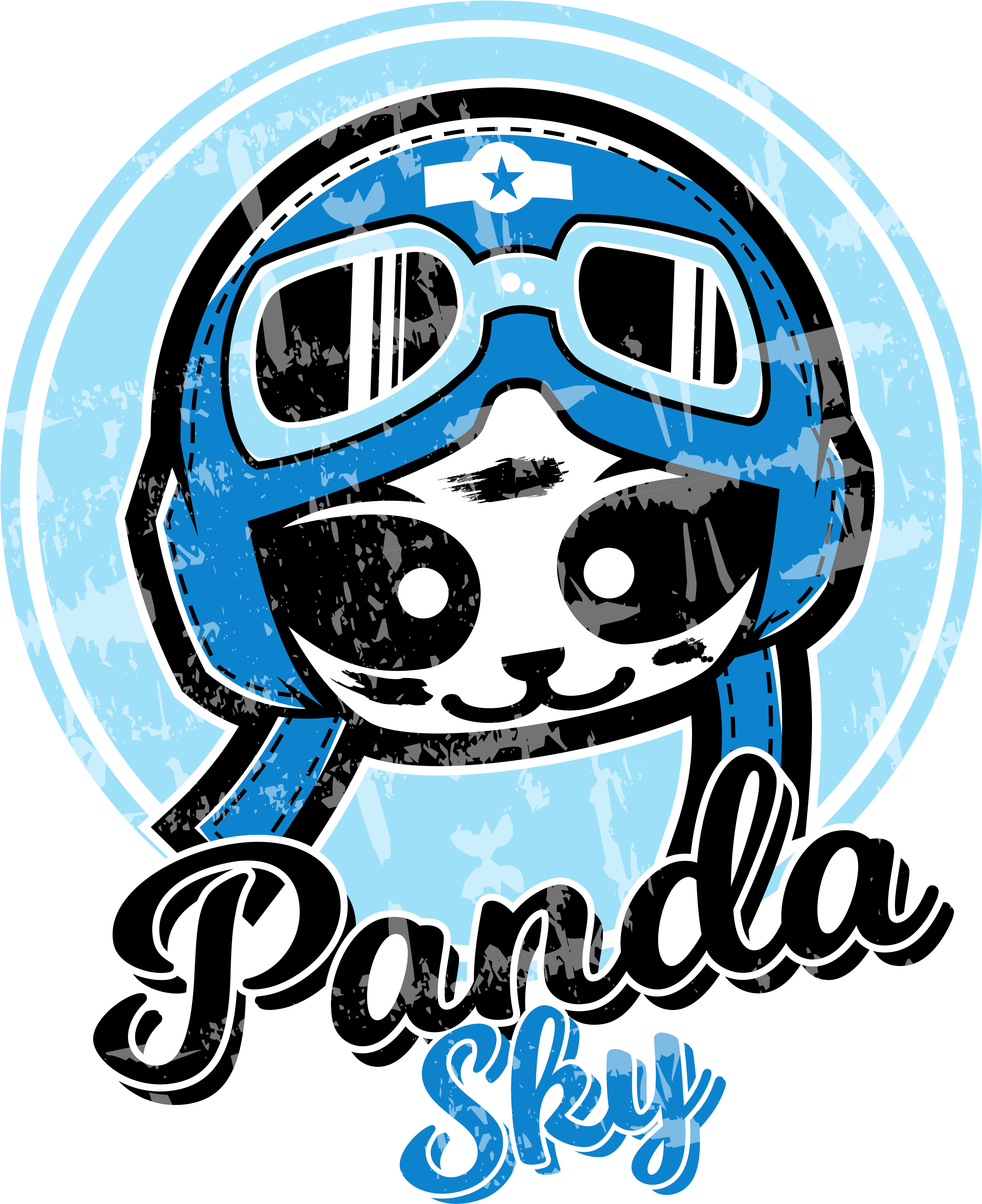 Panda Sky - Giant Panda (4962x3508), Png Download