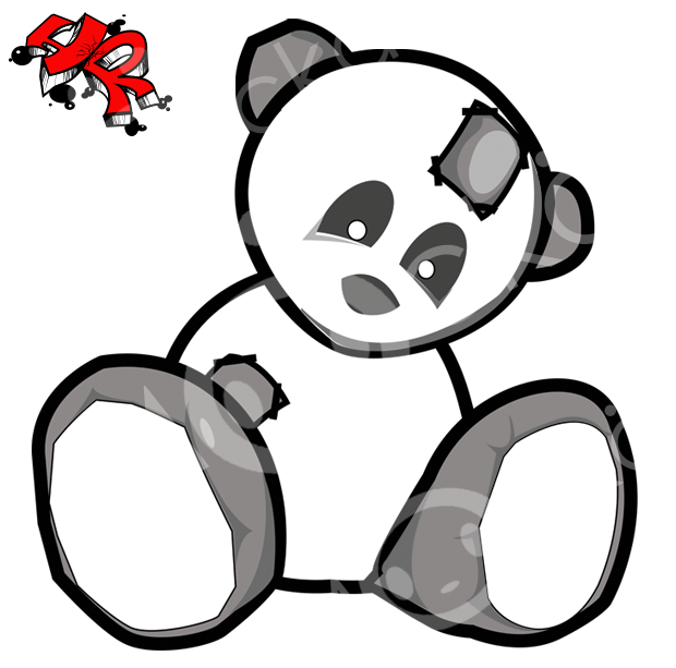 Mocka Panda Logo - Cartoon (640x640), Png Download