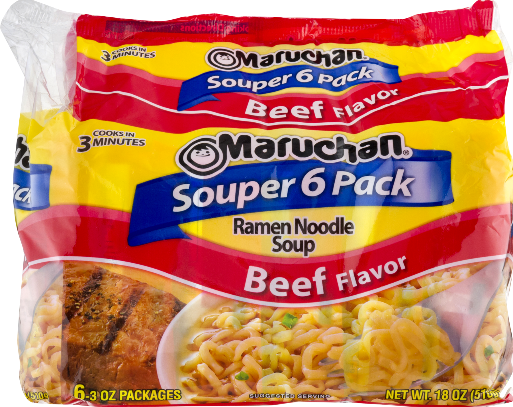 Texas Beef Ramen Noodles Maruchan Png Texas Beef Ramen - Maruchan Beef Flavor 25% Less Sodium Ramen Noodle Soup (1800x1800), Png Download