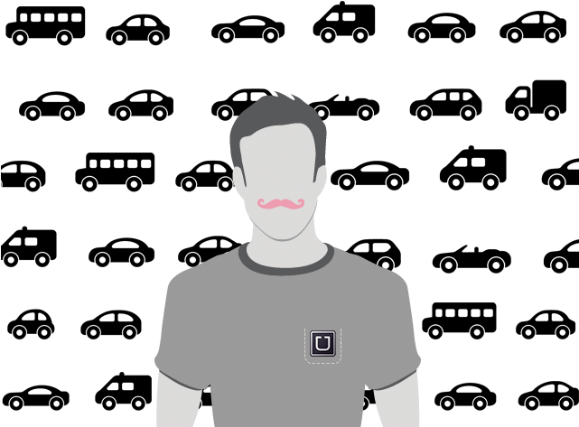 Lyft And Uber Price Wars Leave Some Drivers Feeling - Silhouette (640x480), Png Download