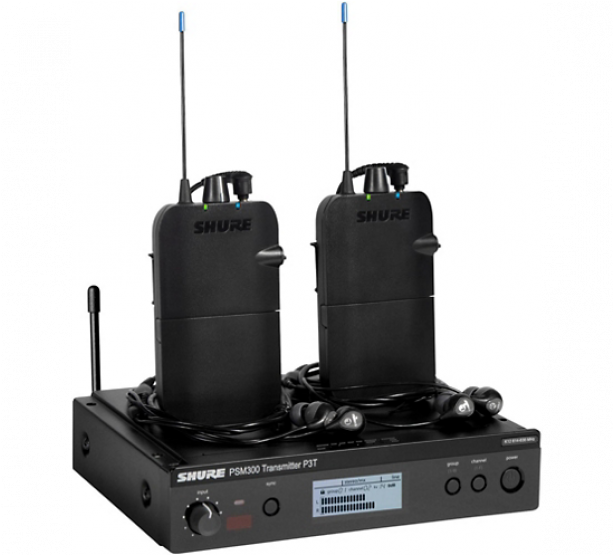 Shure Psm 300 Twin Pack Band G20,aed 4,077,united Arab - Shure Psm300 Twin Pack Wireless In Ear Monitor System (800x554), Png Download