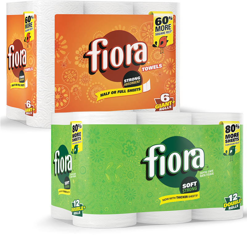 Fiora Product - - Fiora Paper Towels 6 Big Rolls (800x800), Png Download
