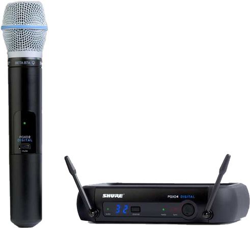 Shure Pgxd24 Beta87a Wireless Vocal System - Shure Pgxd24/sm58 Handheld Wireless Package (666x518), Png Download