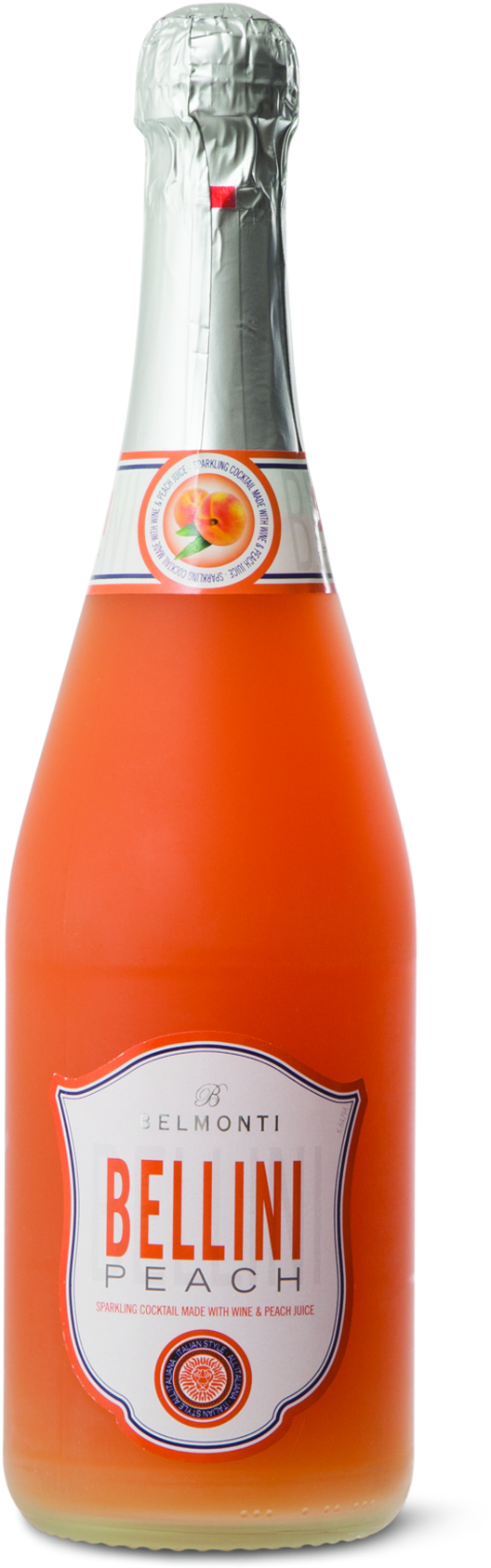 Peach Bellini Aldi (929x1800), Png Download