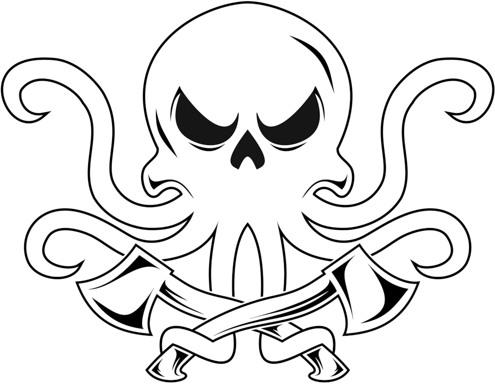 Kraken Axes Logo Skull Only Lo Res Rev0 (1000x772), Png Download
