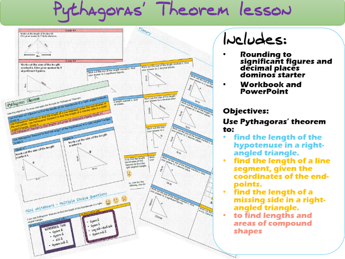 Pythagoras Lesson - Document (689x517), Png Download