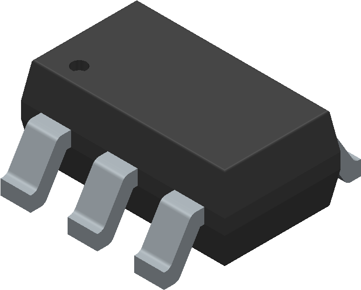 Lm7101g Gtr - Rohm Semiconductor - 3d Model - Sot23 - Sop8 Png (800x800), Png Download