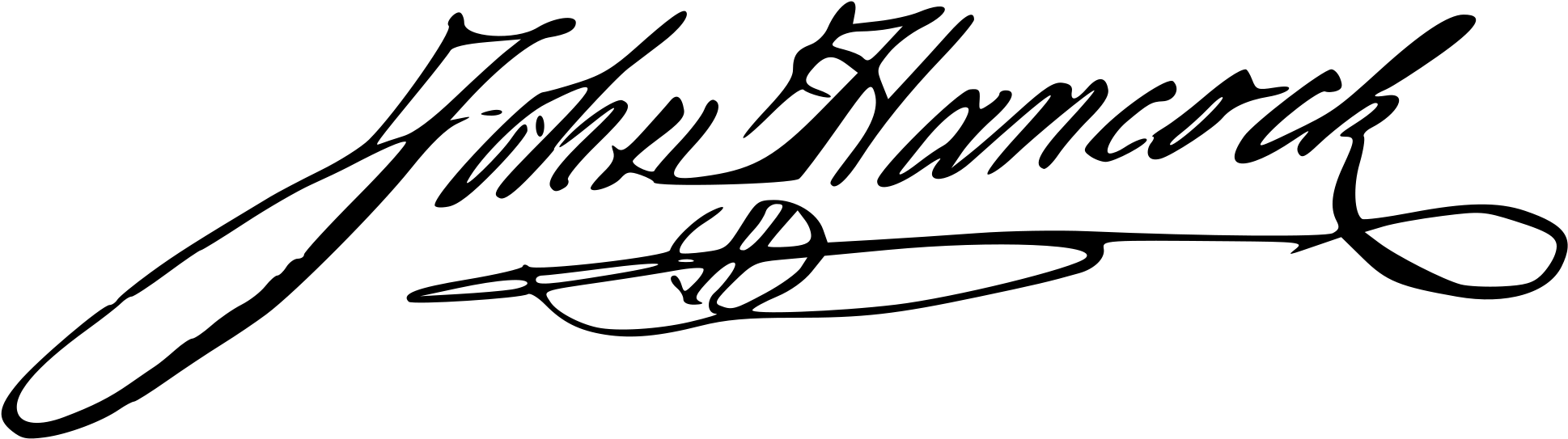 Open - John Hancock Signature (2000x583), Png Download