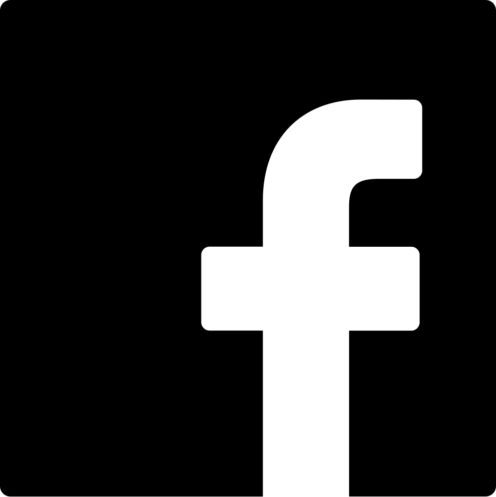 Facebook Square Social Logo Comments - Facebook Png Logo Black Download (980x981), Png Download