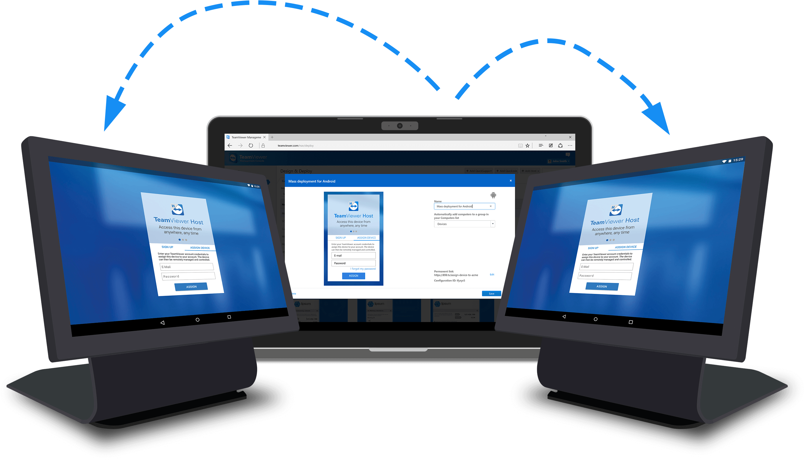 Teamviewer 11 Mass Deployment - Acceso Remoto A Dispositivos (2918x1824), Png Download