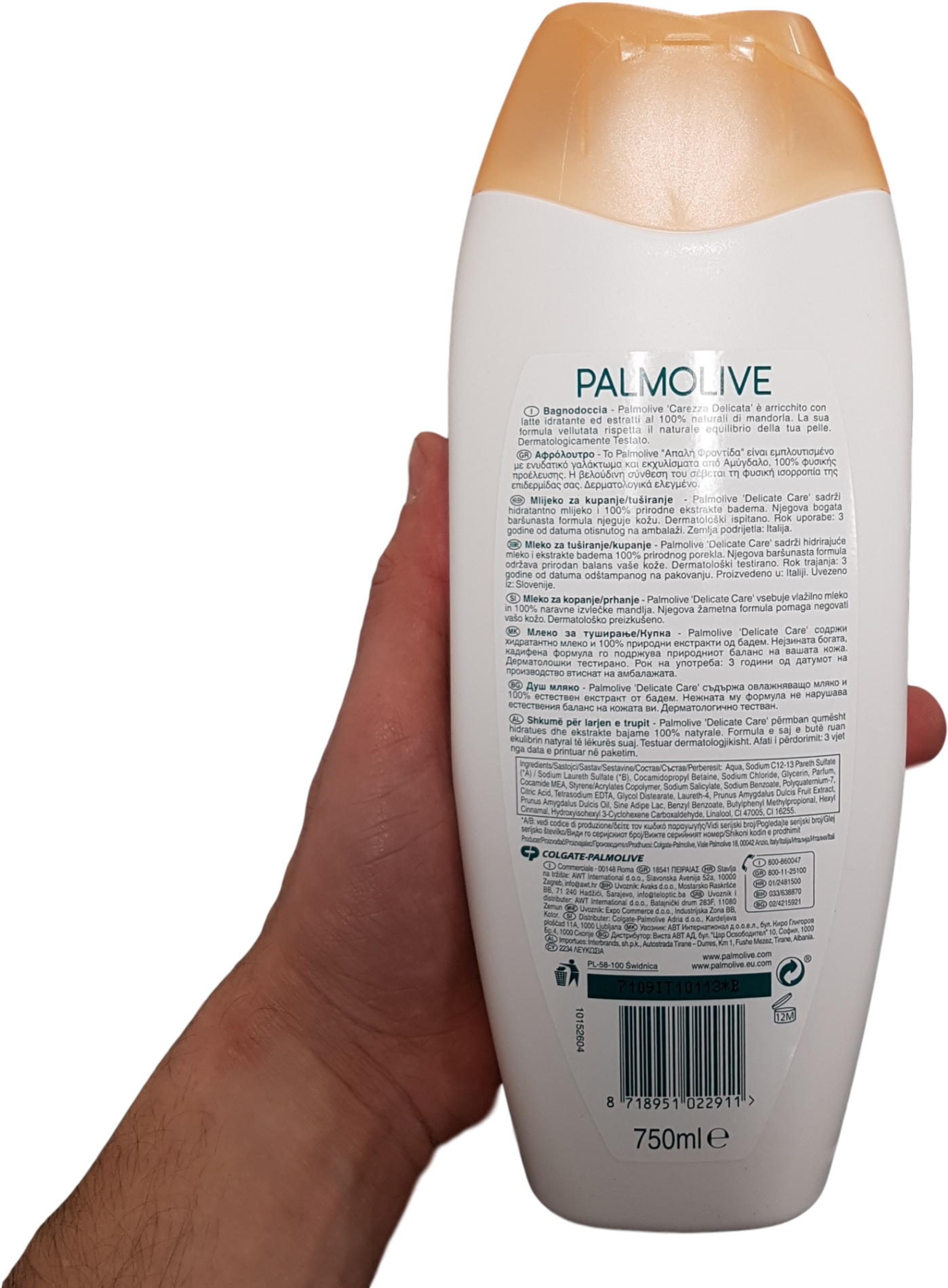 Palmolive Body Wash Ml 650 Ml 100 Sensitive Skin - Palmolive (2000x2000), Png Download