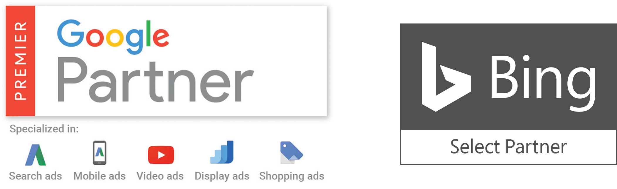 Topspot Premier Google Partner & Bing Select Smb Partner - Google Premier Partner Logo Vector (2388x880), Png Download