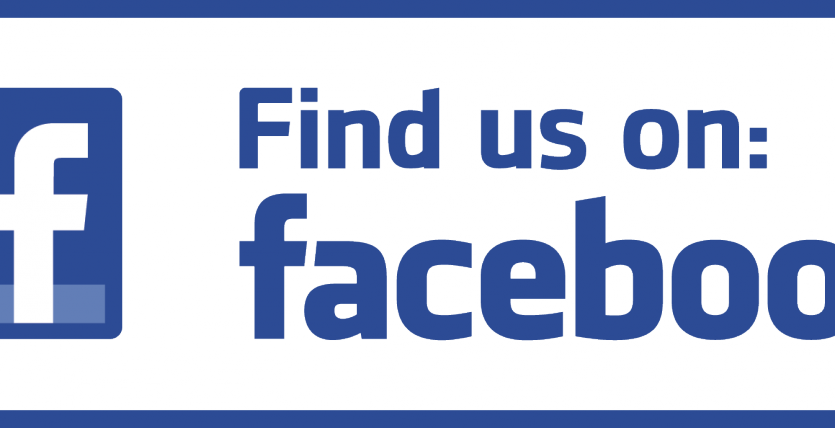 We're On Facebook - Find Us On Facebook Vector (835x428), Png Download