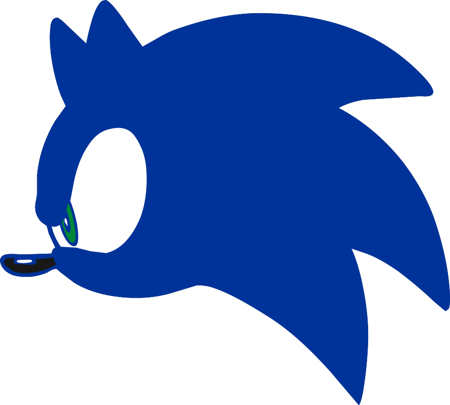 Sonic Heroes - Loading - Sonic The Hedgehog Head Logo (891x803), Png Download