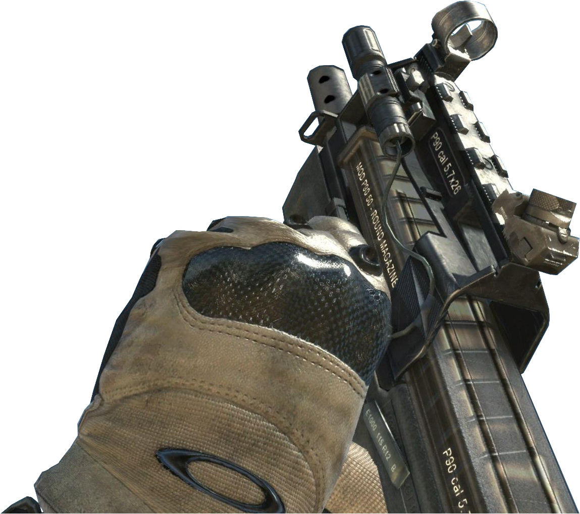 P90 Cocking Mw3 (1149x1018), Png Download
