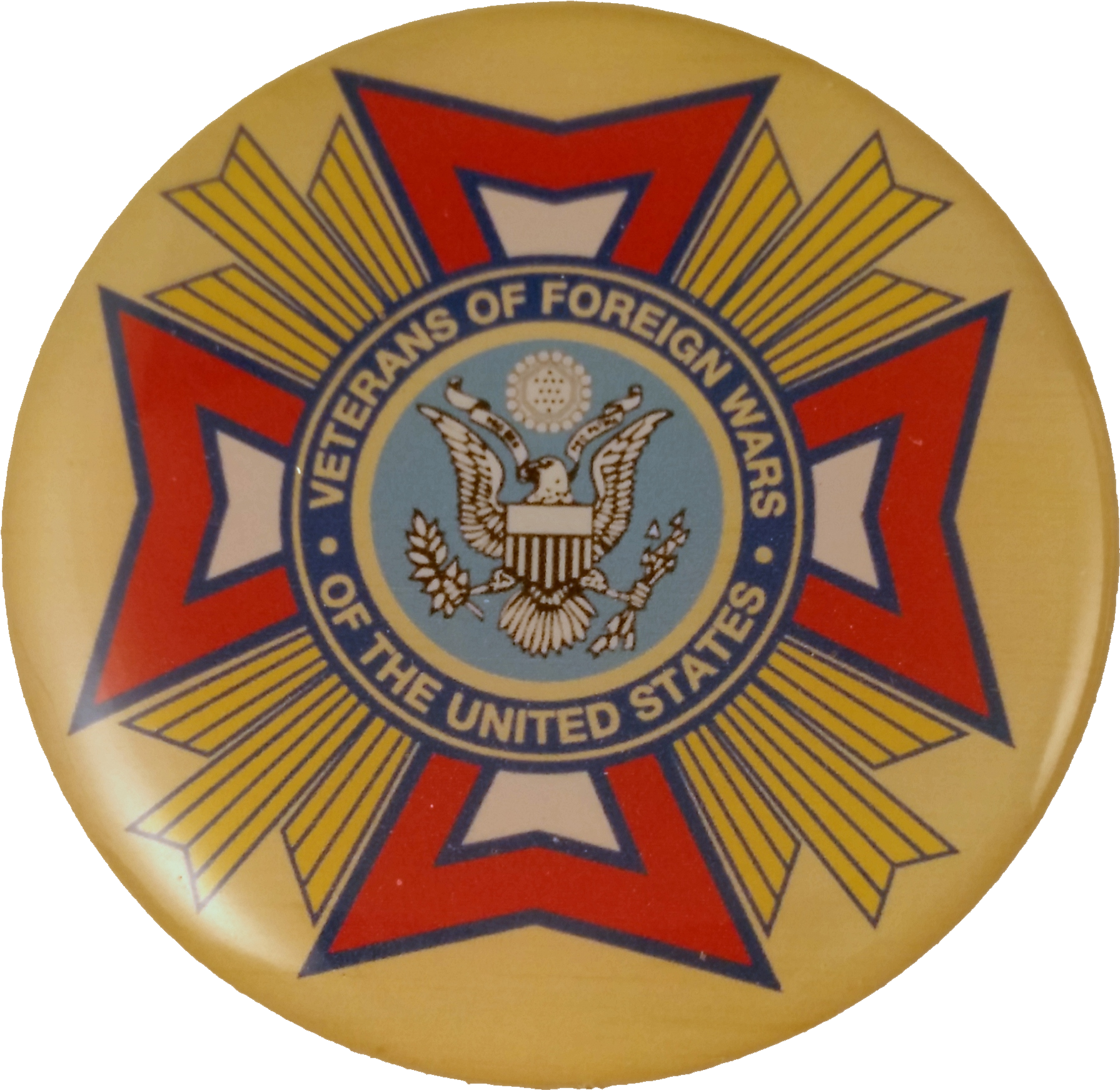 Ribbon Medallion Vfw Plaque - Veterans Of Foreign Wars (1797x1753), Png Download