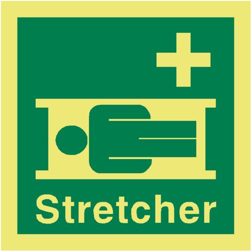 Stretcher Imo Safety Sign - Safety Signs On Board Ship (600x600), Png Download