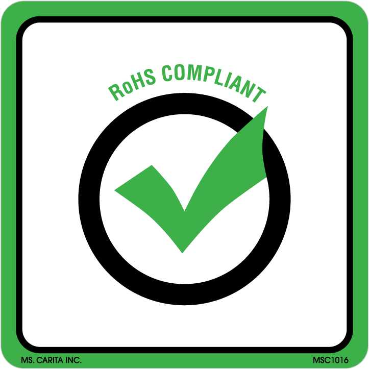Rohs Compliant Labels - Ms. Carita, Inc. (1000x1000), Png Download