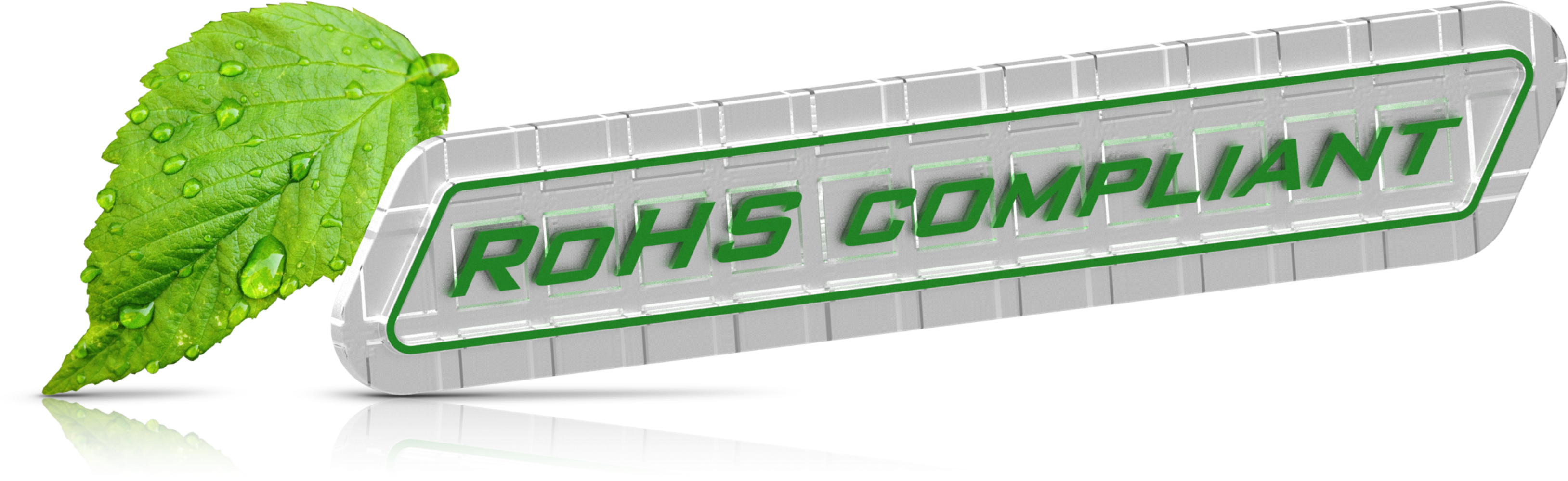 Rohs - Grün-blätter Mit Tropfen Folhas Verdes Com Gotas Stoffserviette (3256x1000), Png Download