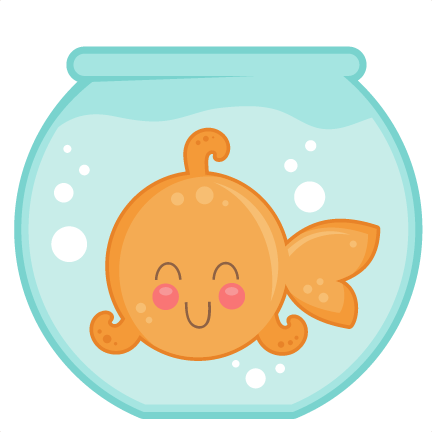 Goldfish In Bowl Svg Cut Files For Cricut Silhouette - Goldfish In Bowls Png (432x432), Png Download