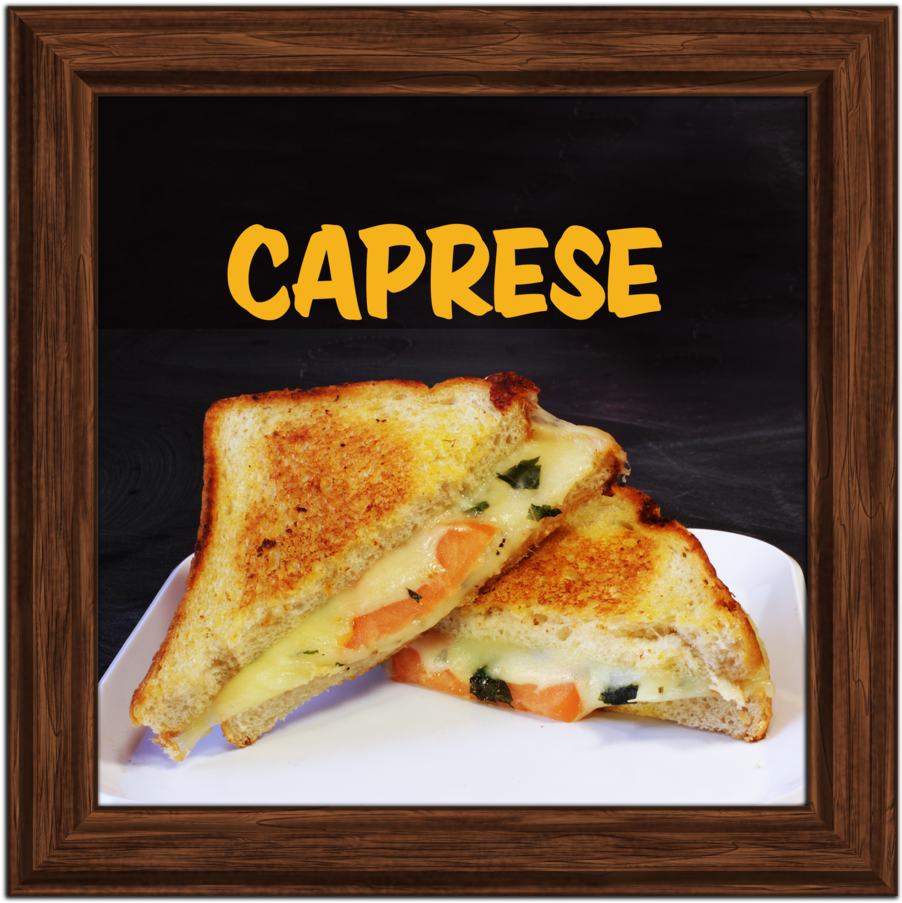 Caprese - Frenchie Sandwich (1000x1000), Png Download