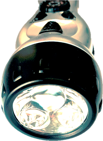 Hand Crank Charger - Flashlight (584x696), Png Download