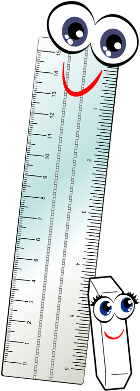 Png Pinterest School Clip Art And - รูป ไม้บรรทัด น่า รัก Png (419x800), Png Download