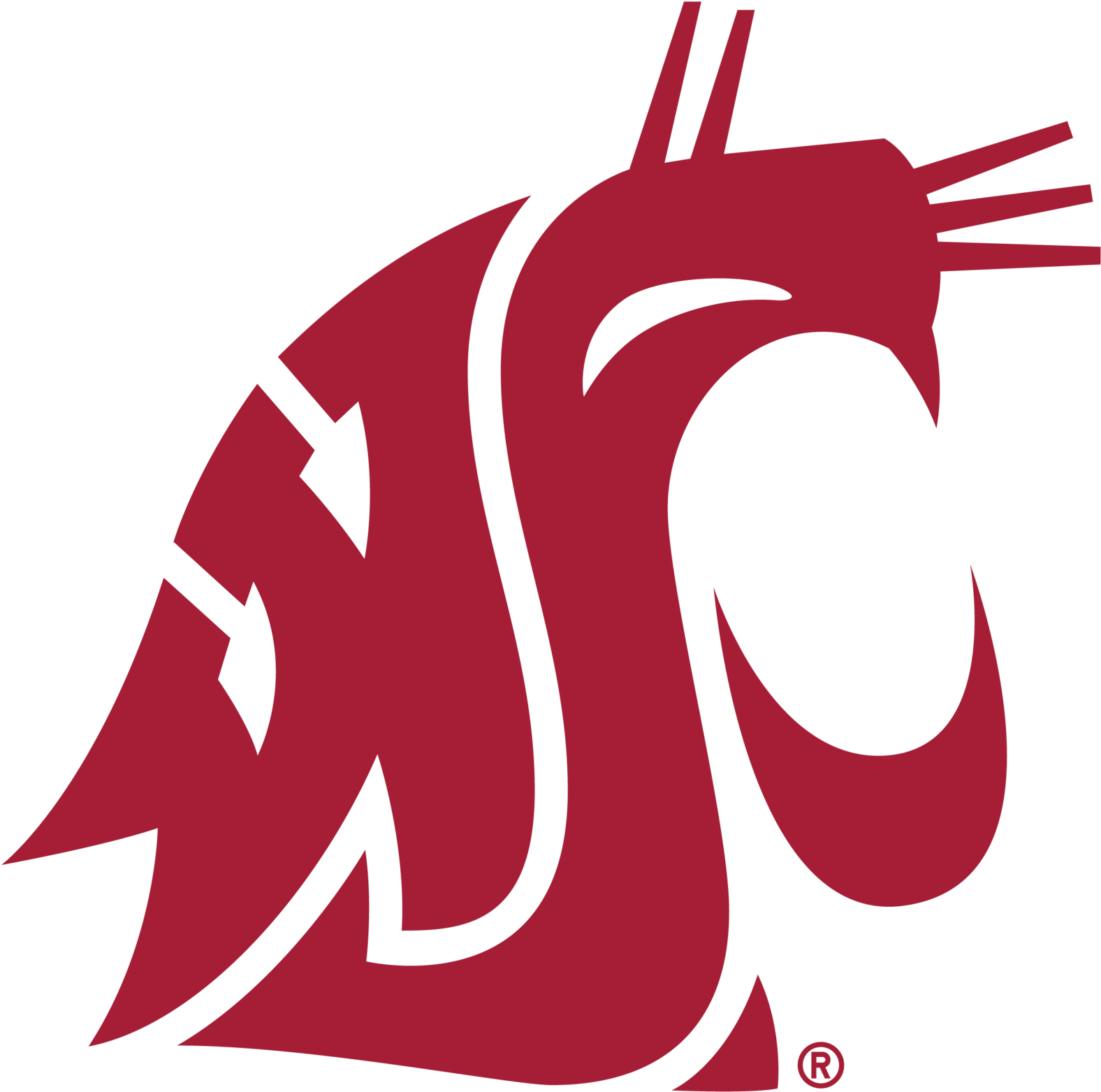 Washington State Cougars - Washington State University (2048x2048), Png Download