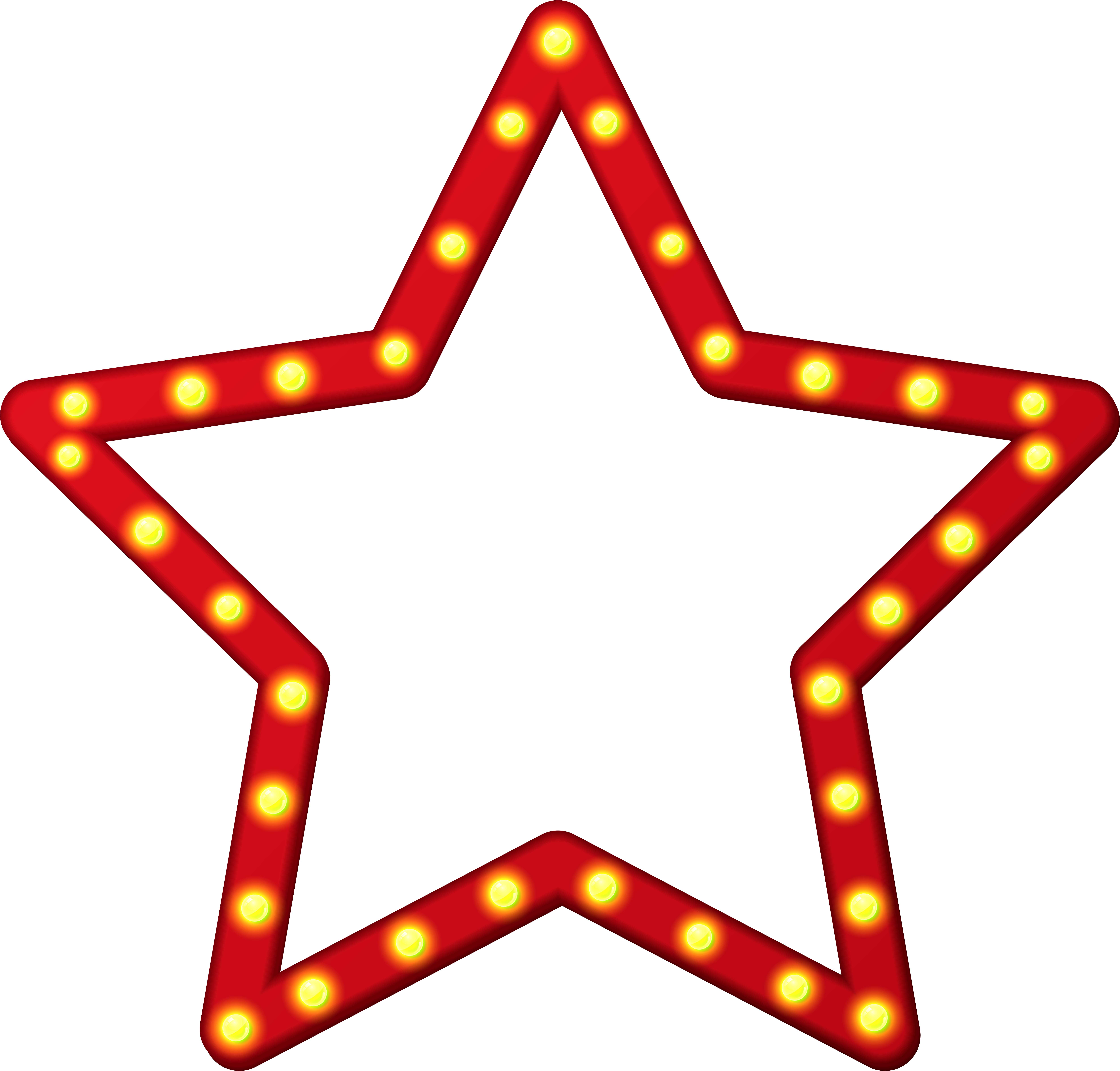 Red Star Border Frame Clip Art Gallery Yopriceville (8000x7650), Png Download