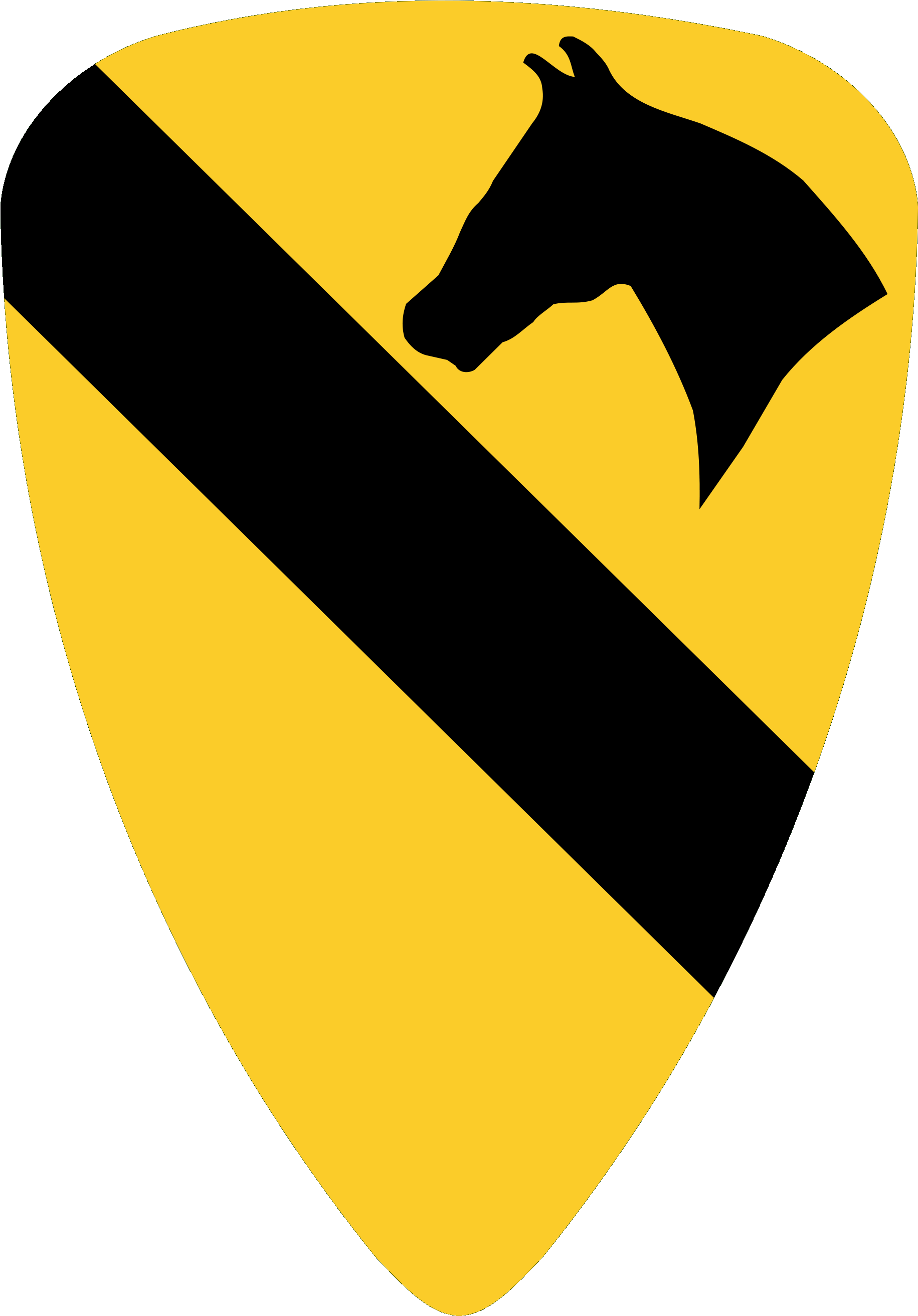1st Cavalry Division - 1st Cav Logo Png (1838x2748), Png Download